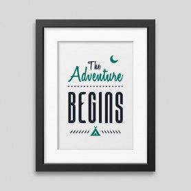 The adventure begins Framed poster The adventure begins Framed poster